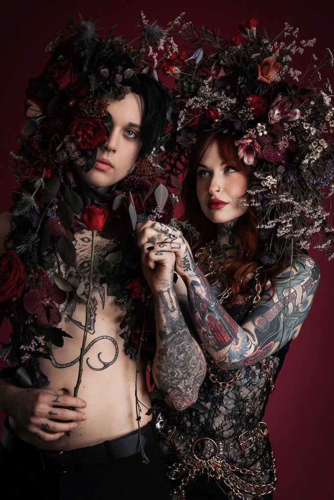 Gothic Florals:  The Enchanted Union of Erin and Louie