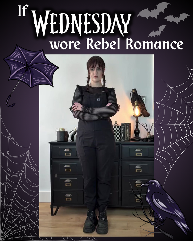 If Wednesday Wore Rebel Romance 🖤🦇