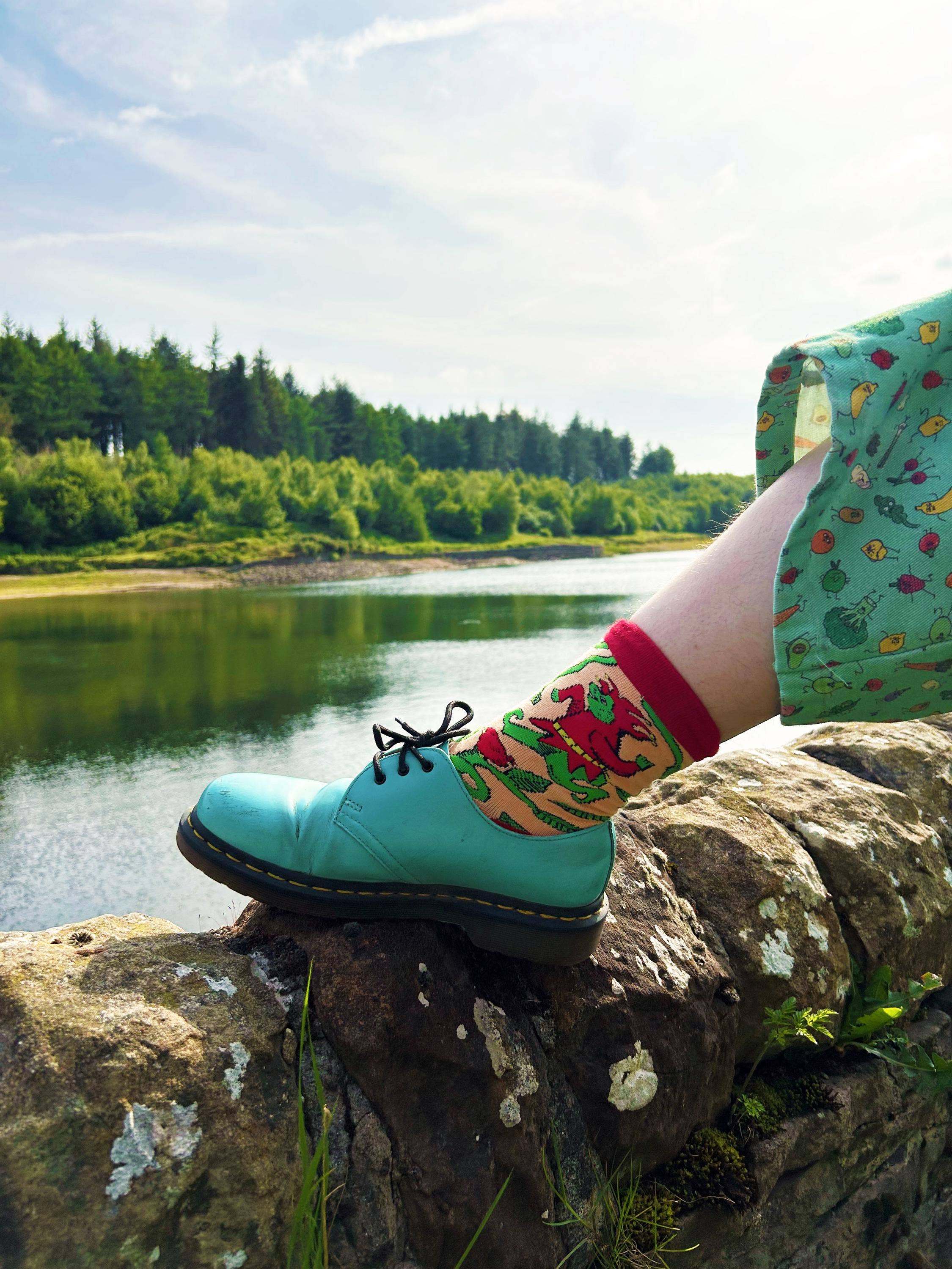 Medieval Frog All Over Print Crew Socks - “That Was A Little Cringe, My Liege”