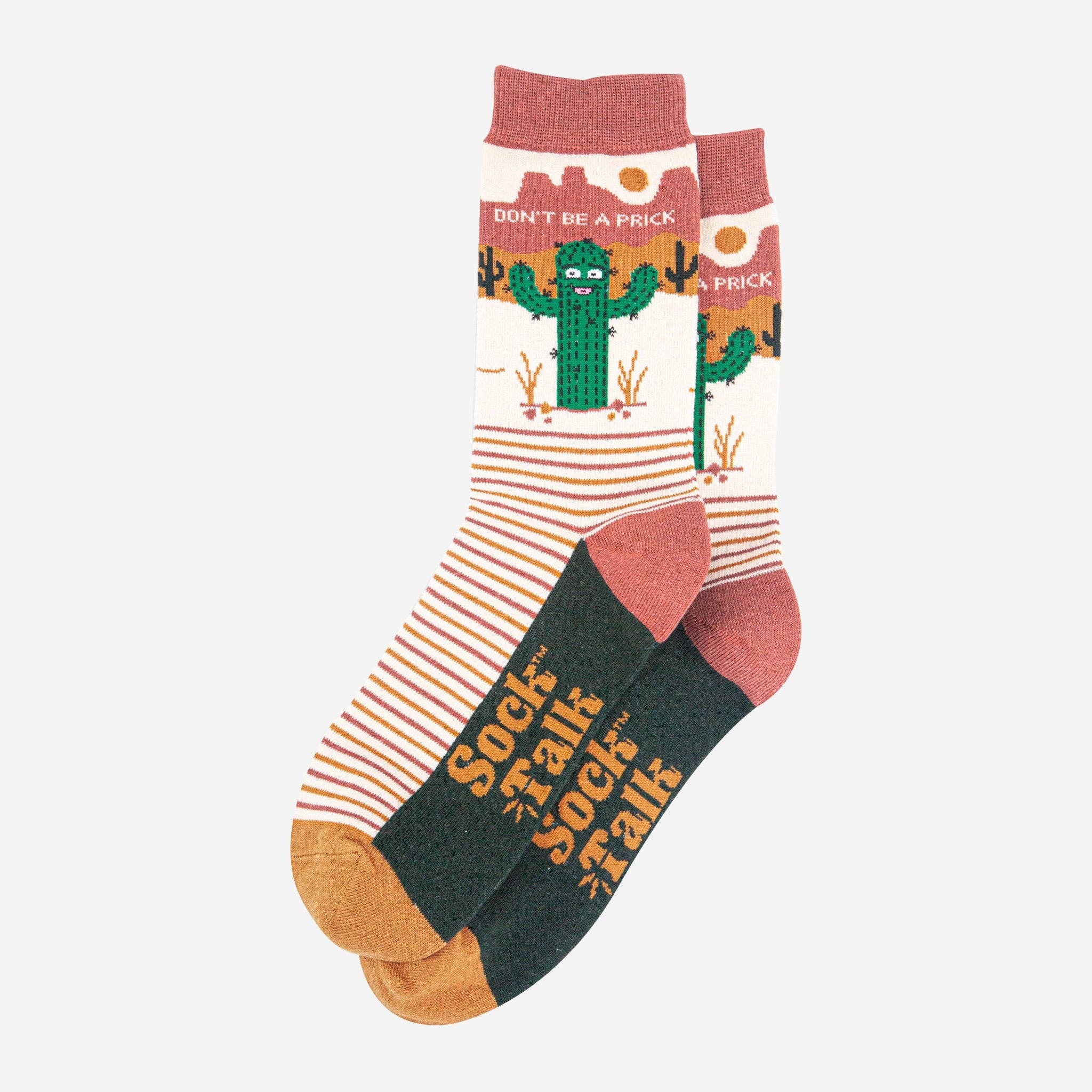 Don’t Be a Prick Cactus Combed Cotton Crew Socks UK 7-11