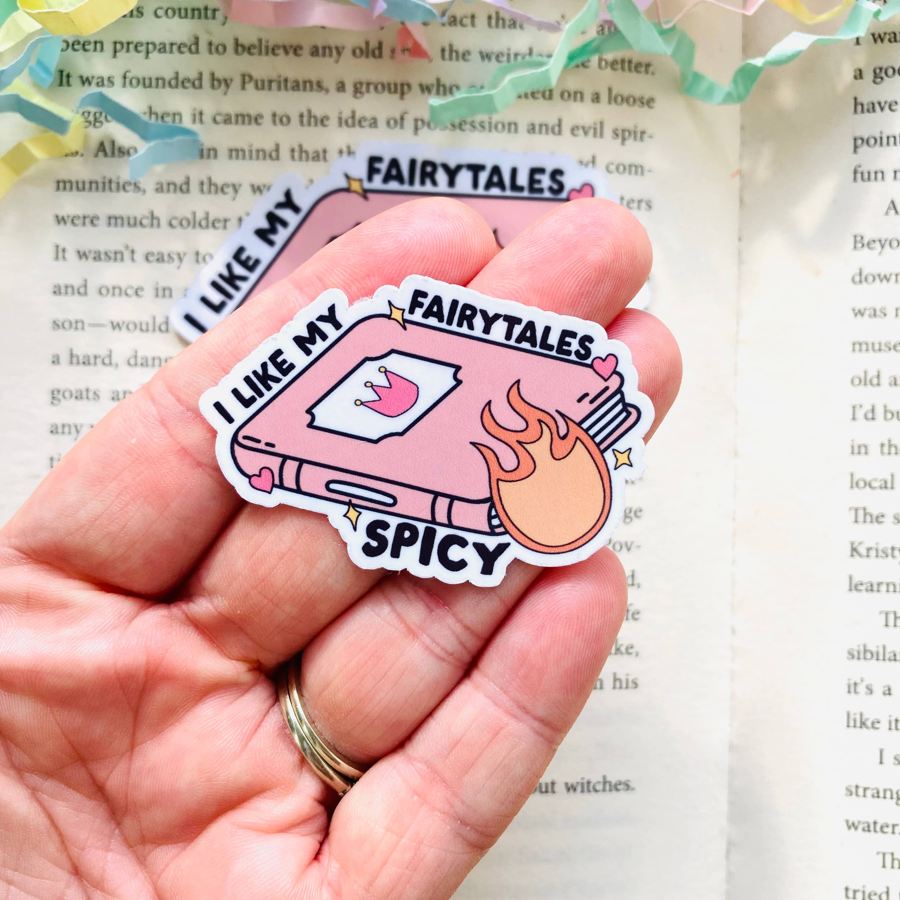 I Like My Fairytales Spicy – Bookish Die Cut Sticker