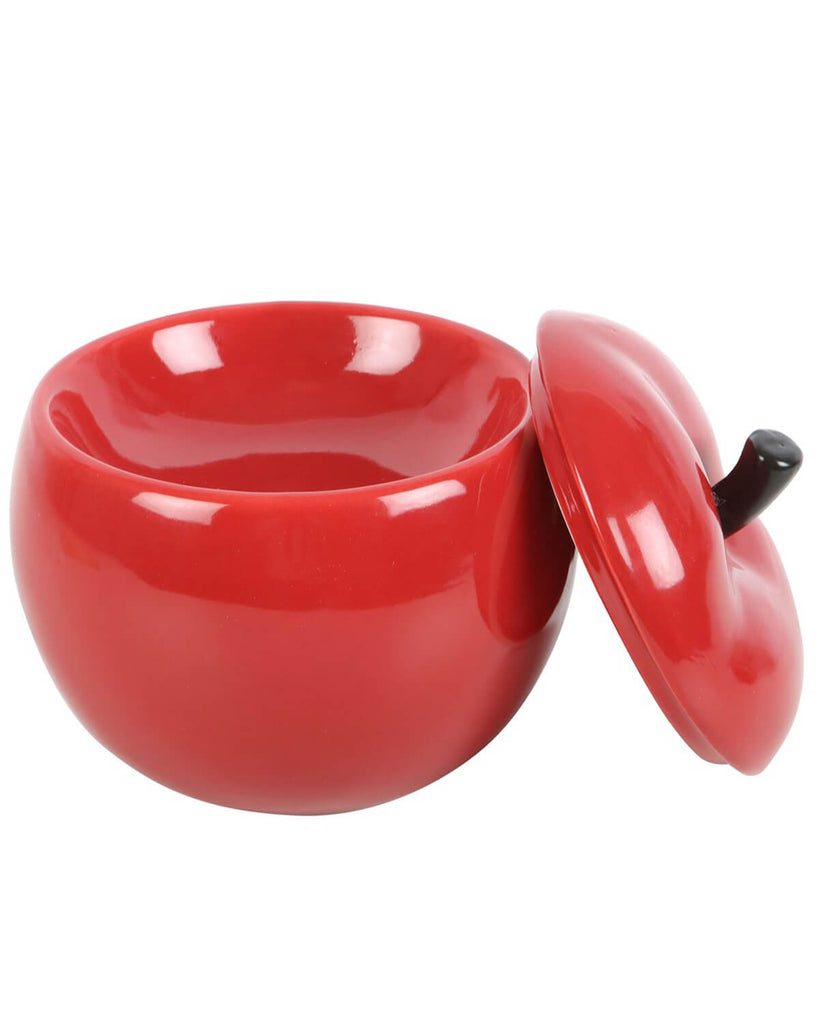 Side view of the oil burner with the lid off, showing the deep dish for fragrance oils.