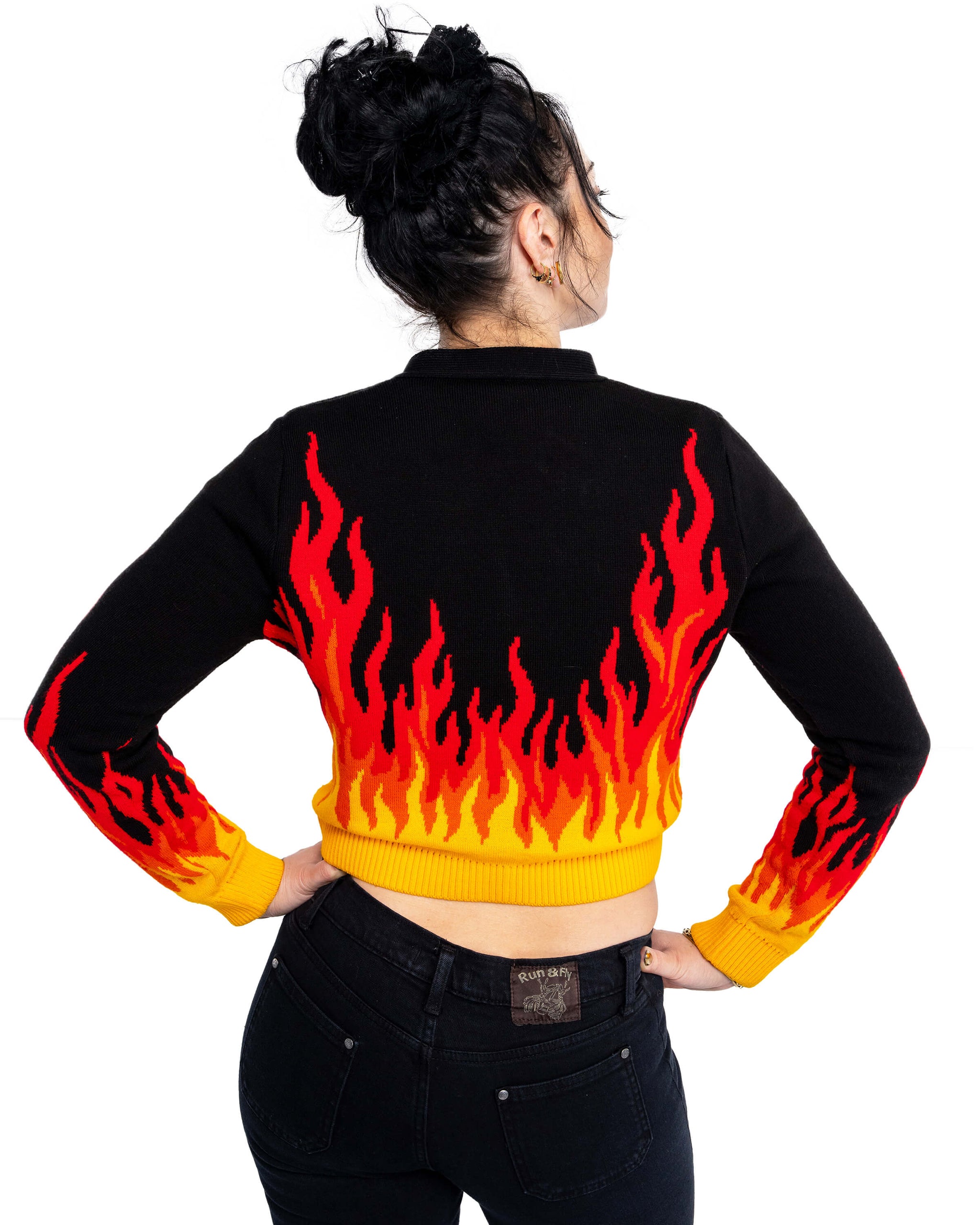 Exclusive Rebel Romance Flame Cardigan