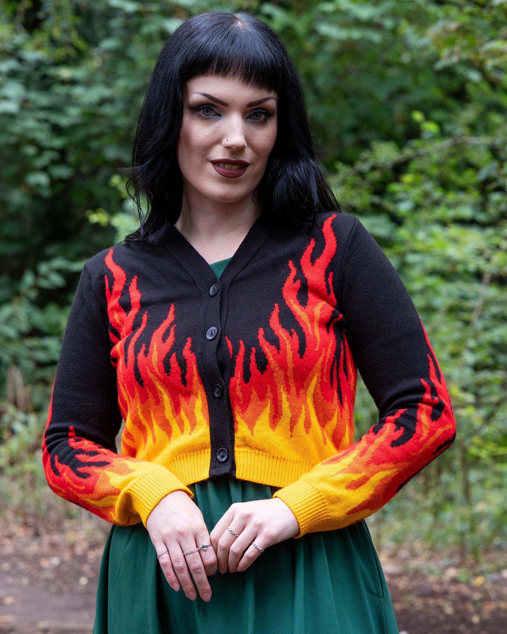 Exclusive Rebel Romance Flame Cardigan