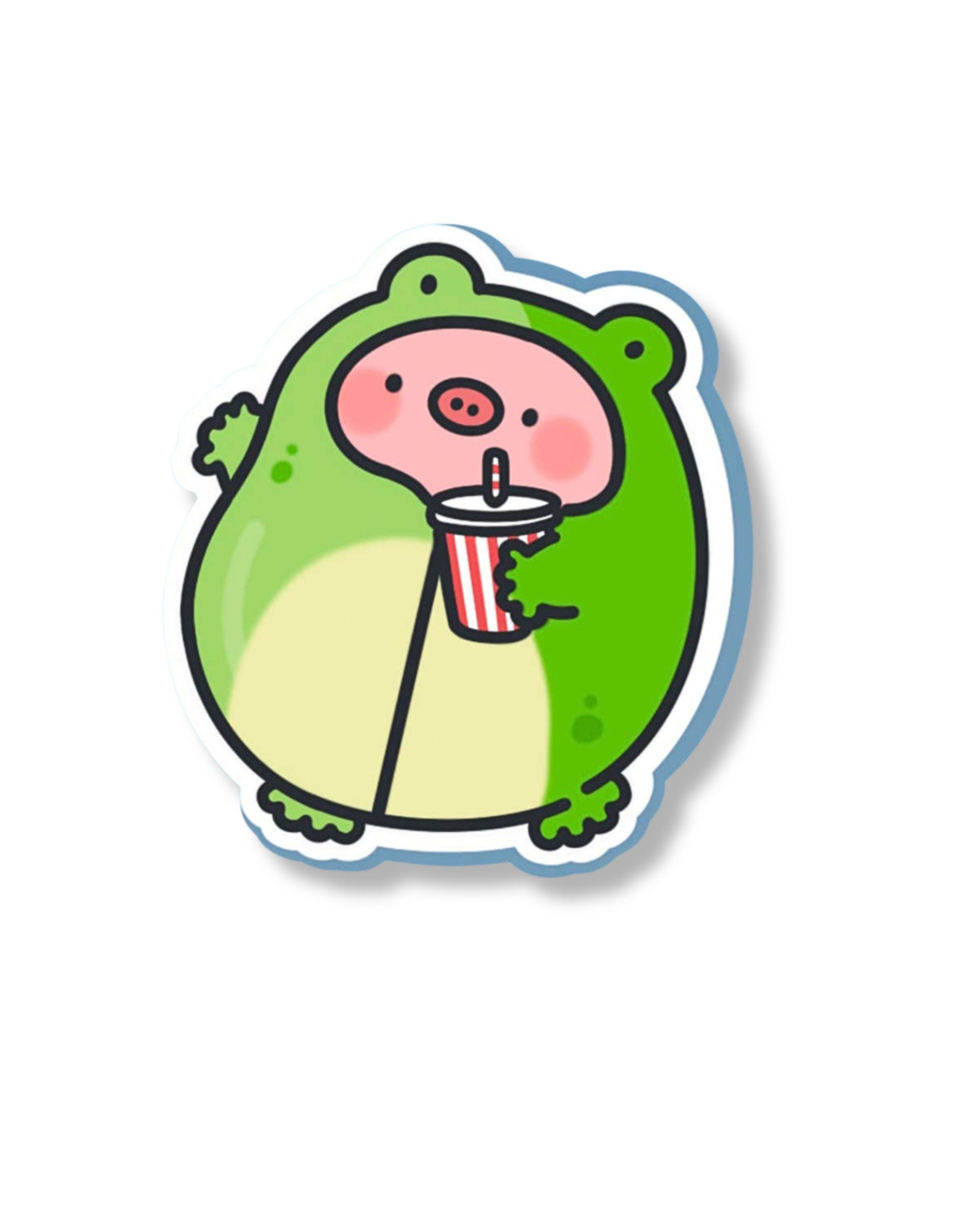Cute Steamed Buns Vinyl Sticker by Toastedink on a lilac background. Features kawaii-style steamed buns shaped like pigs, tigers and traditional dumplings in a happy bamboo steamer. Sold by Rebel Romance, a UK small biz celebrating alternative aesthetics and foodie joy.
