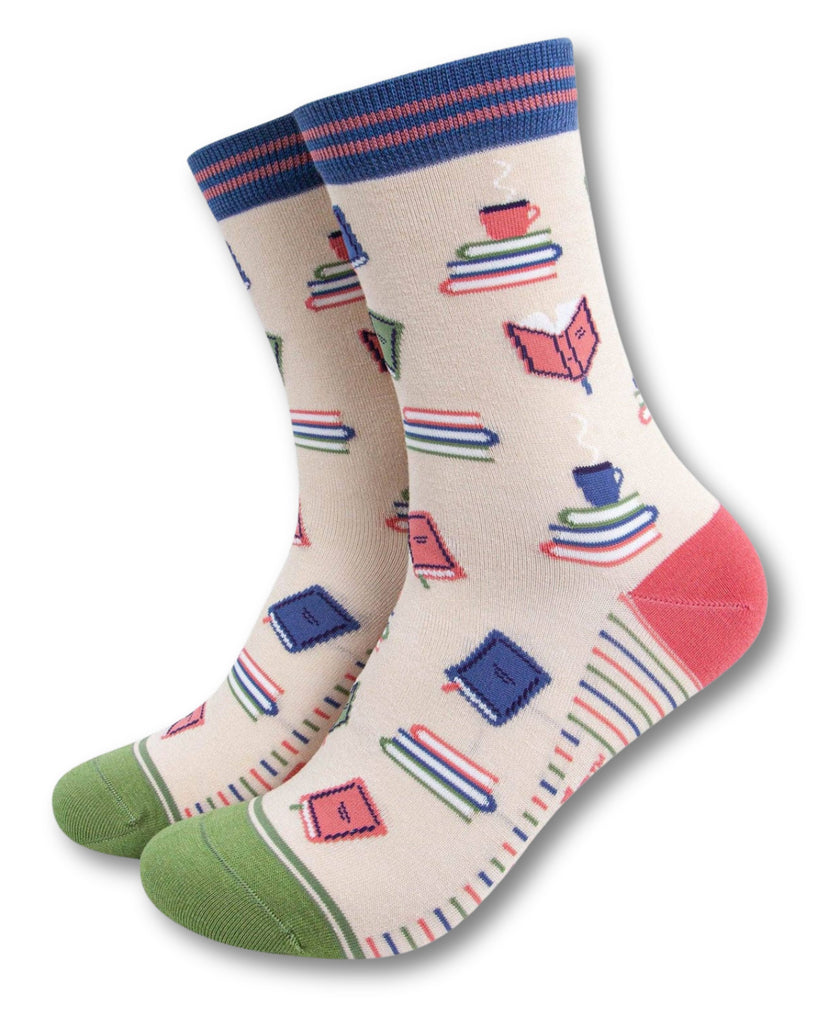 Book Lover Bamboo Socks in Cream – Rebel Romance