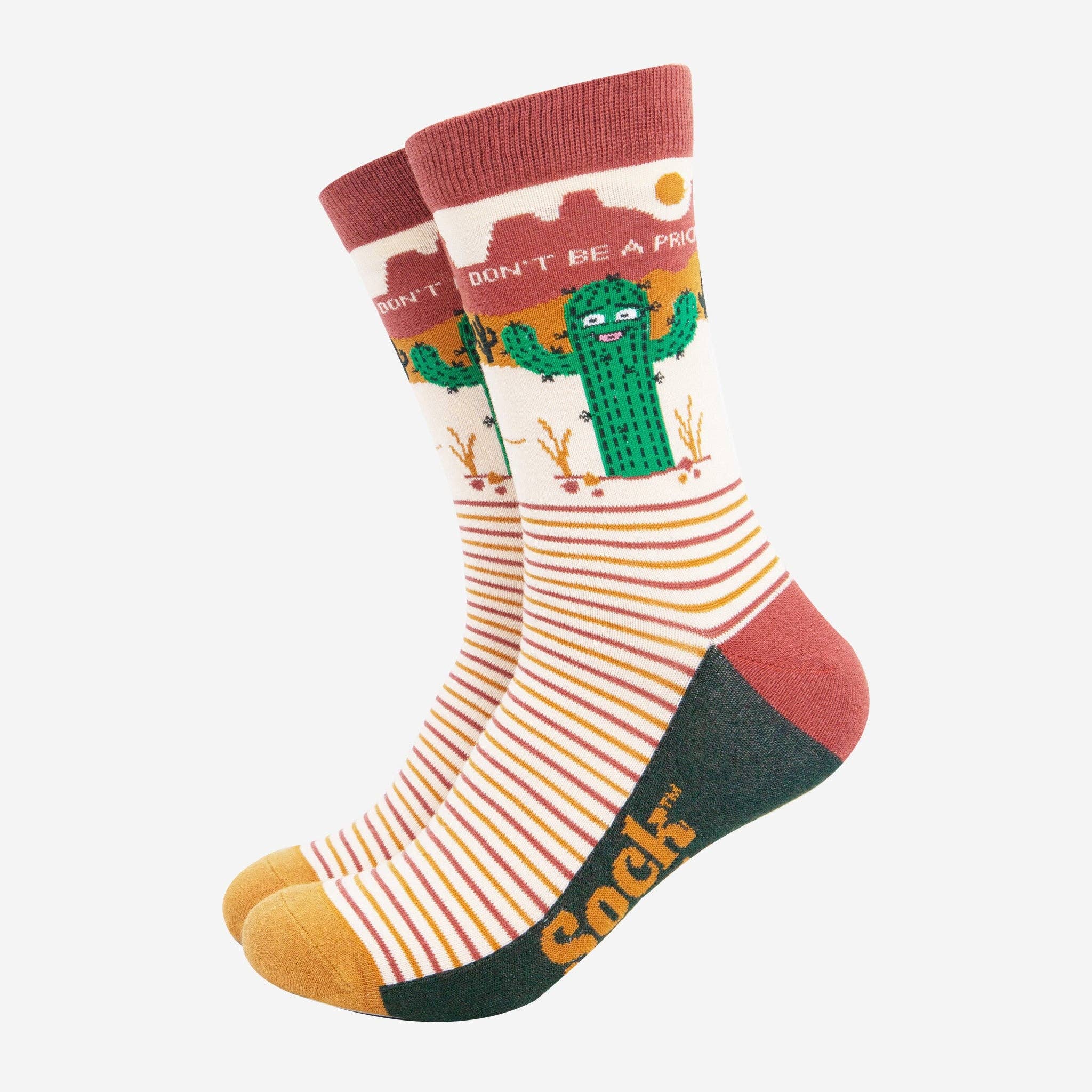 Don’t Be a Prick Cactus Combed Cotton Crew Socks UK 7-11