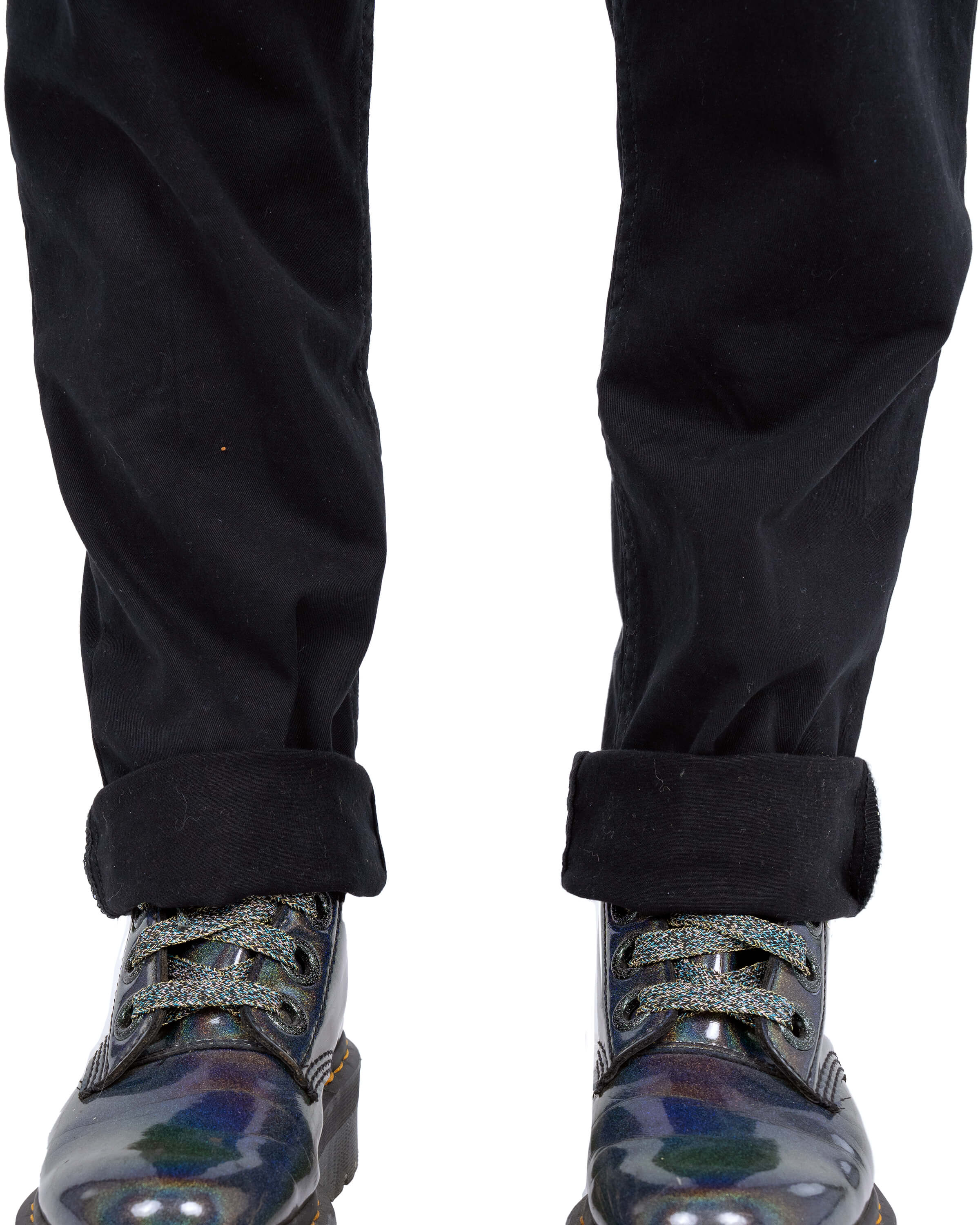 Rebel Romance Jet Black Stretch Twill Dungarees
