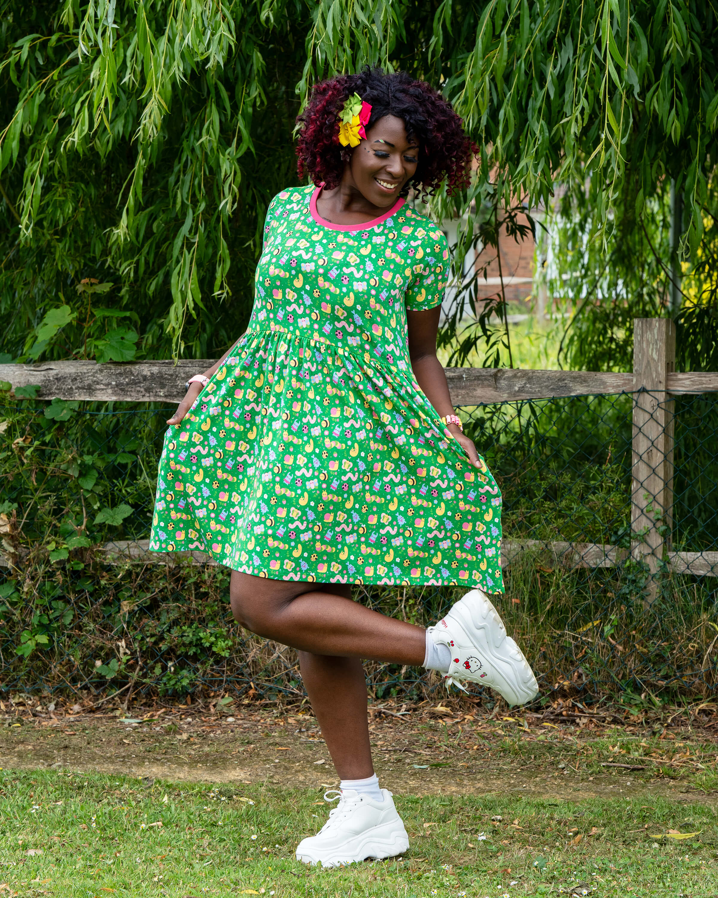 Rebel Romance x Dipstick Store Bugs Stretch Smock Dress