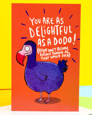 Delightful Dodo A6 Greeting Card