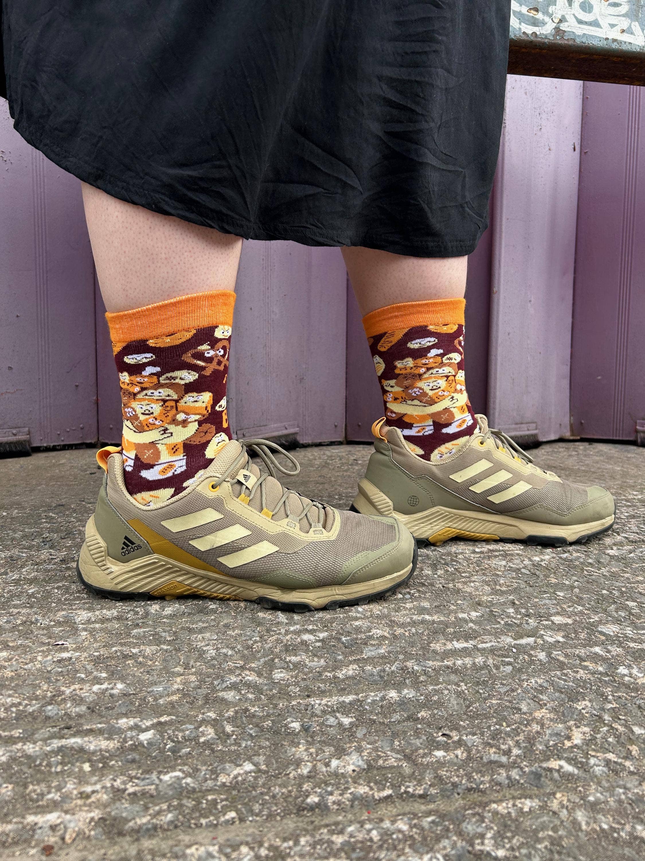 I Just Really Love Bread All Over Print Crew Socks