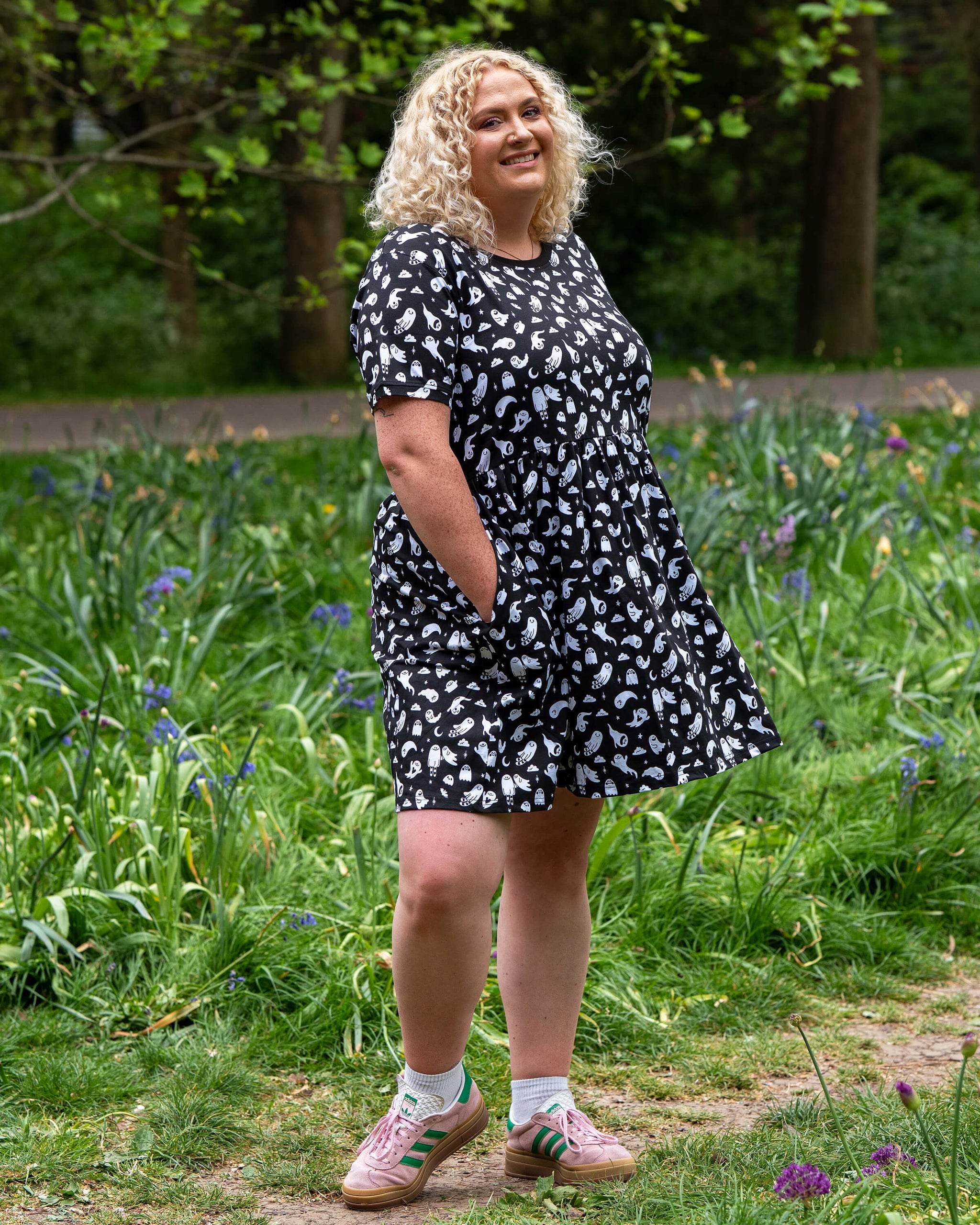 Smock Dresses UK | Cotton Stretch Dresses with Pockets | Rebel Romance