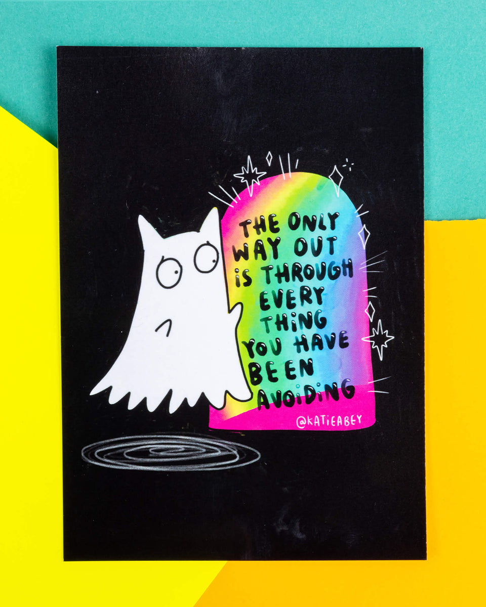 The Ghost Of Non Avoidance A6 Postcard – Rebel Romance