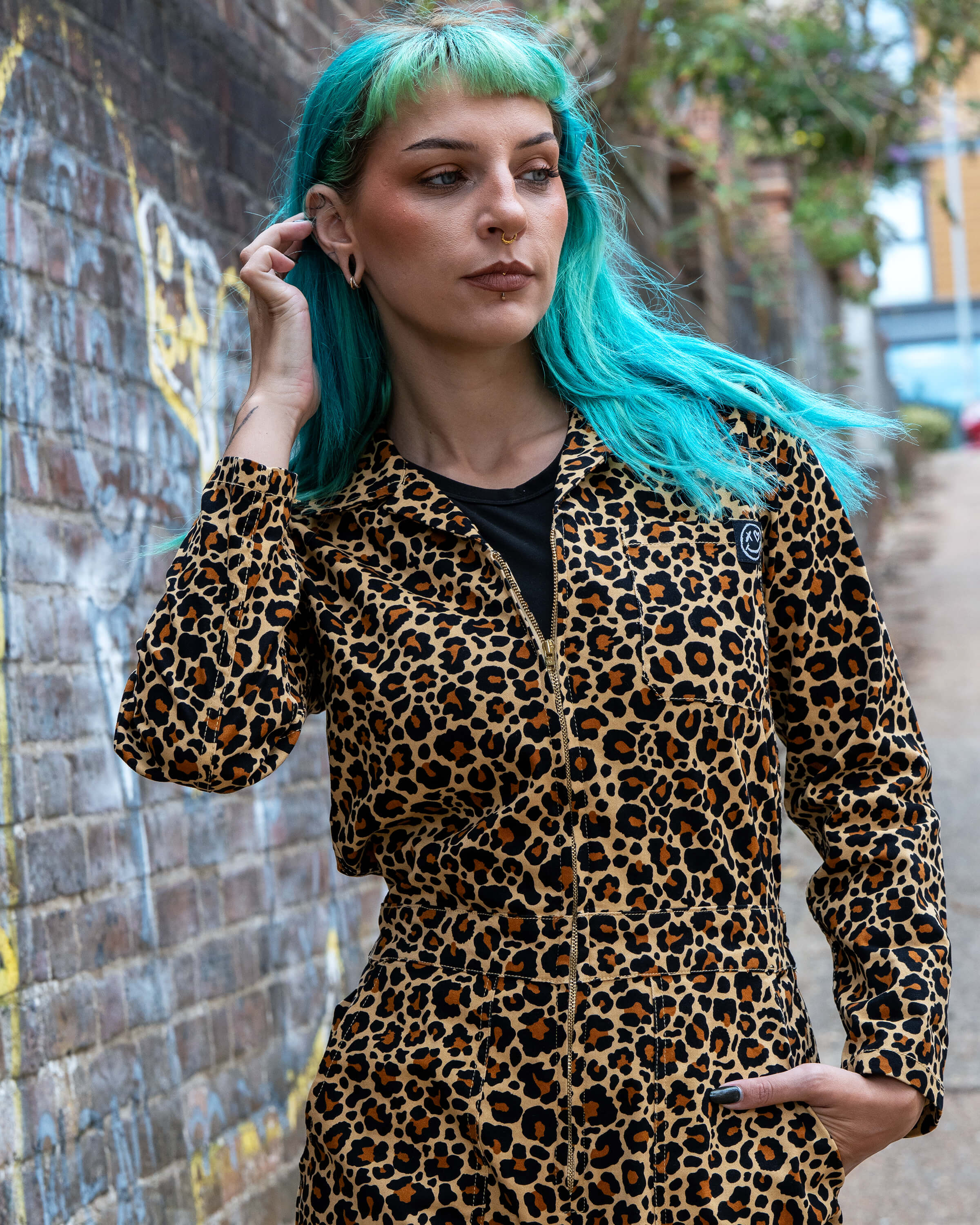 Rebel Romance Classic Leopard Print Boiler Suit