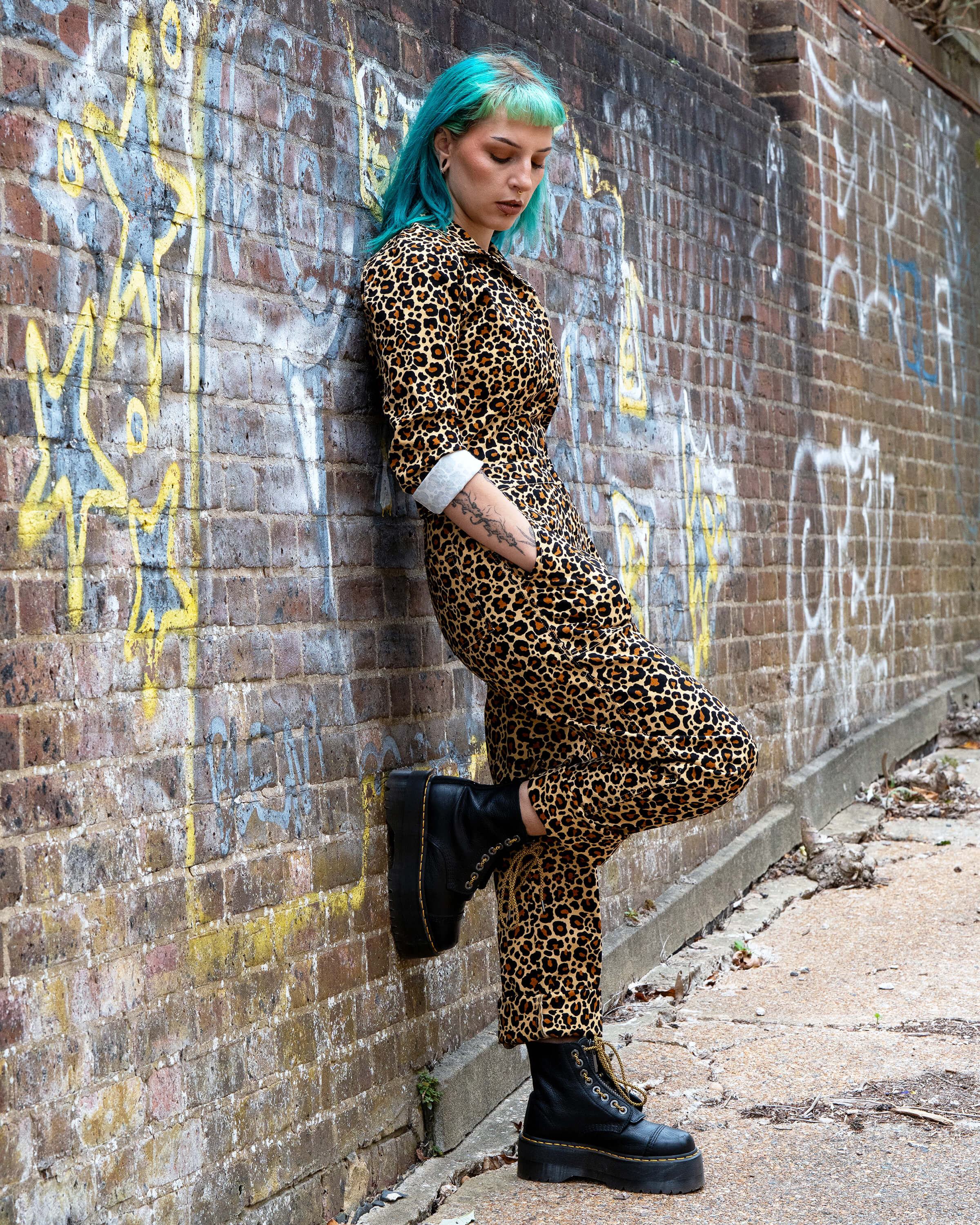 Rebel Romance Classic Leopard Print Boiler Suit