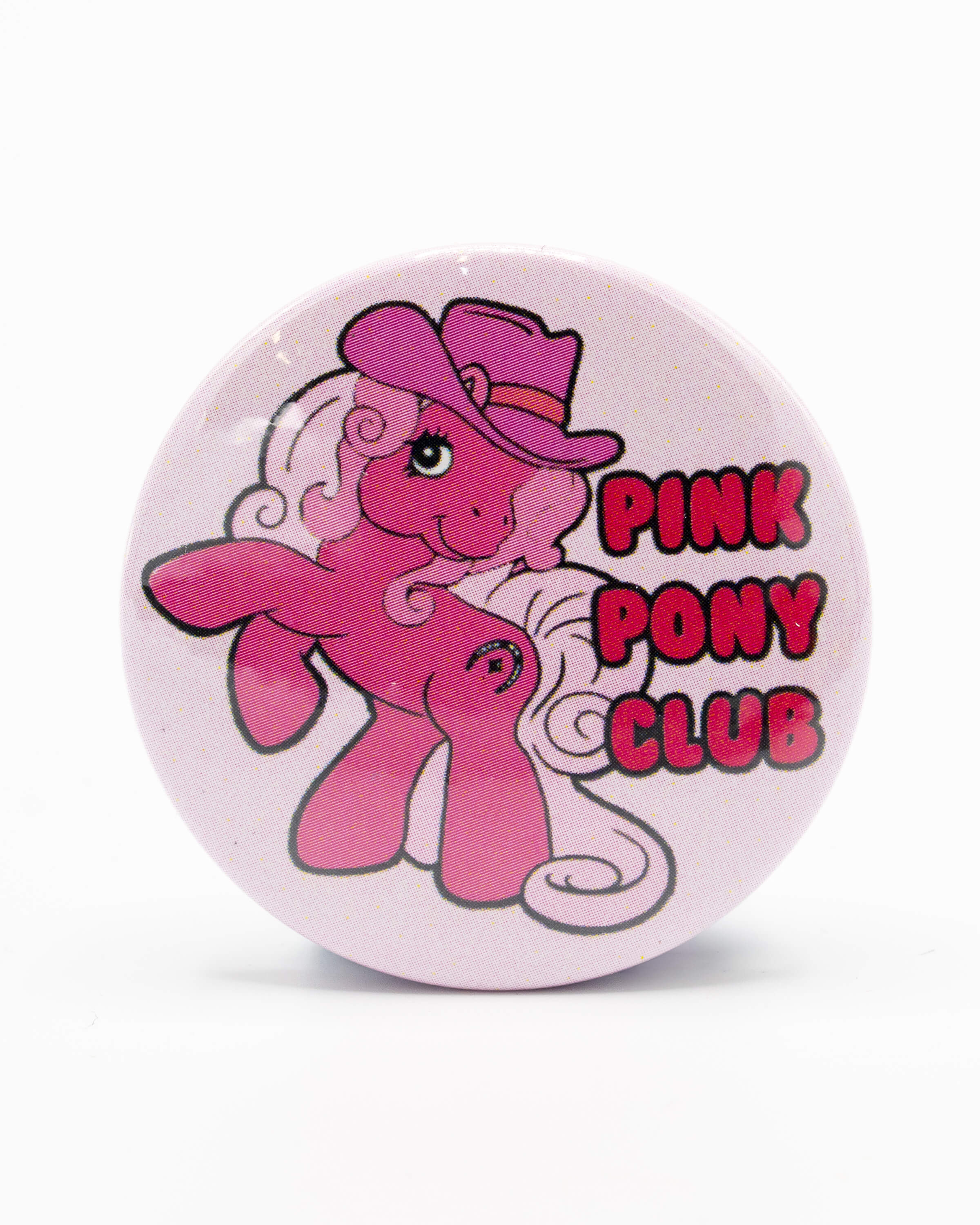 Pink Pony Club Cowboy Cowgirl Inspired Button Pin Badge 