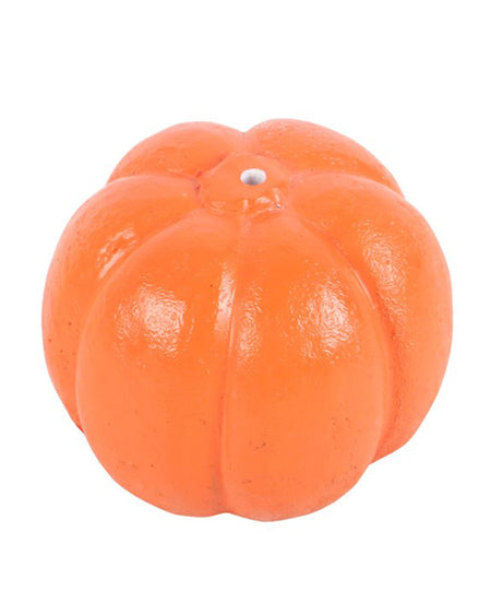 Close-up of an uncarved orange pumpkin-shaped incense stick holder from Rebel Romance, designed for Halloween décor and practical use with incense sticks. A charming seasonal home accessory.