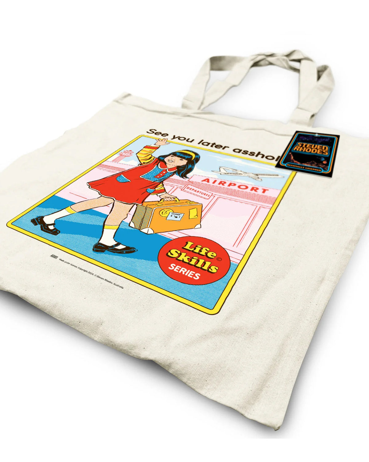 See You Later Steven Rhodes Natural Tote Bag