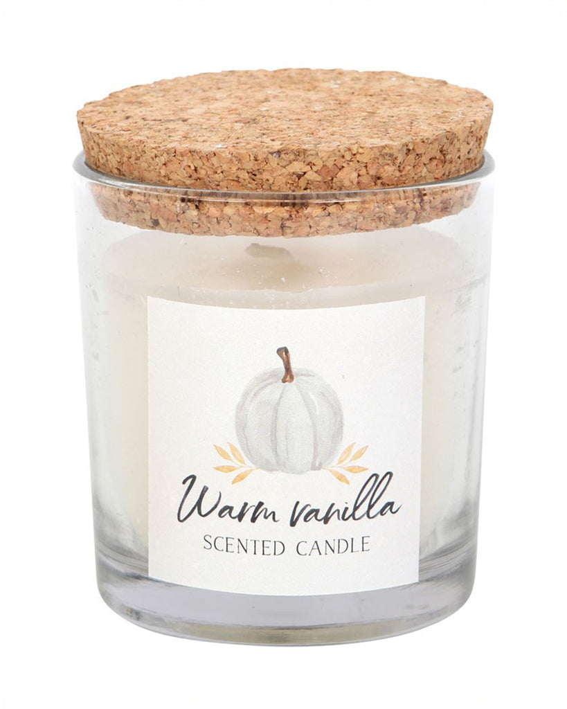 The Warm Vanilla candle by Rebel Romance with the cork lid placed on top. The simple yet elegant design makes it a stylish addition to any space, blending effortlessly with rustic and modern interiors.